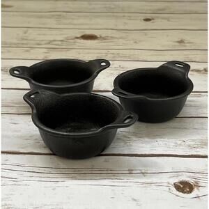 Vertex Cast Iron Mini Casserole Dishes -Set of 3